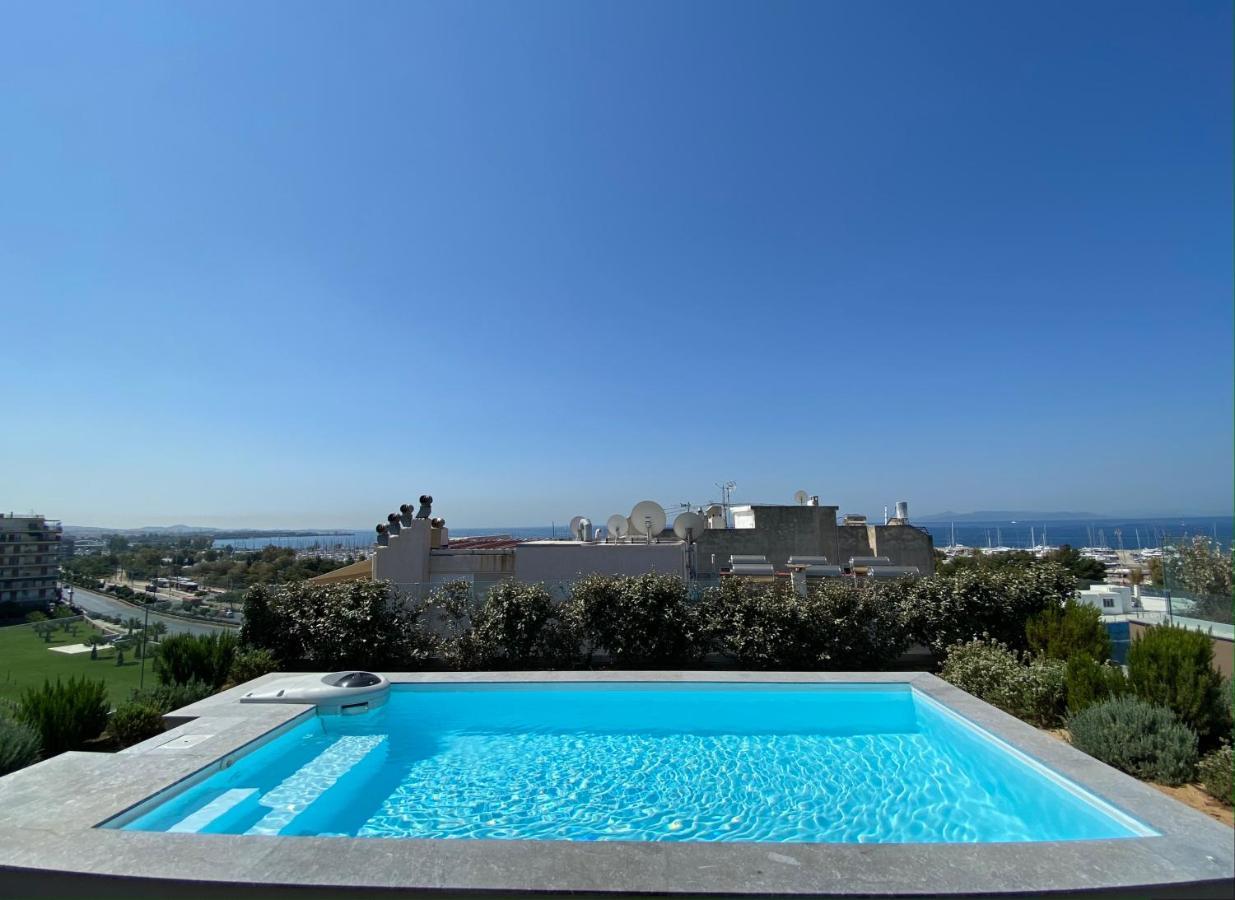 Athens Riviera 2-Bed Apt & Pool Access #Unoblu Kültér fotó